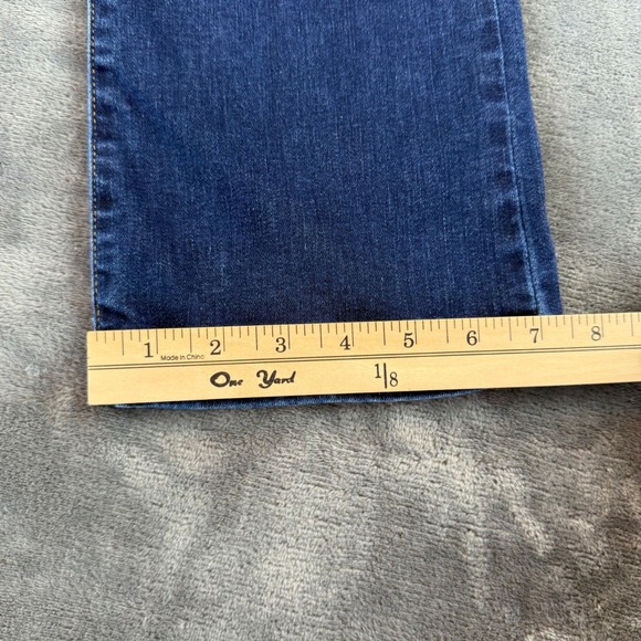 NYDJ Marilyn Straight Leg Jeans Womens 6 Mid Rise Lift Tuck Denim Blue Indigo - Picture 10 of 11